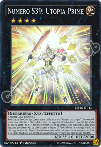 MP16-IT043 Numero S39: Utopia Prime super rara 1a Edizione (IT) -NEAR MINT-