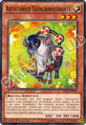MP16-IT045 Artistamico Tuonorinoceronte comune 1a Edizione (IT) -NEAR MINT-