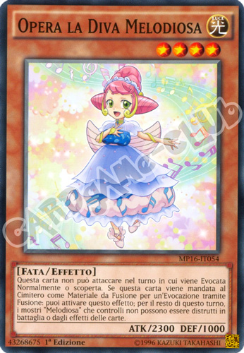 MP16-IT054 Opera la Diva Melodiosa comune 1a Edizione (IT) -NEAR MINT-