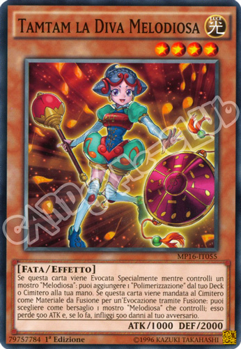 MP16-IT055 Tamtam la Diva Melodiosa comune 1a Edizione (IT) -NEAR MINT-