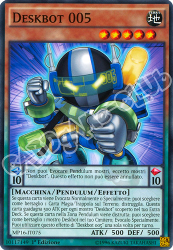 MP16-IT075 Deskbot 005 comune 1a Edizione (IT) -NEAR MINT-