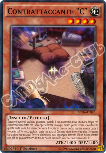 MP16-IT076 Contrattaccante "C" comune 1a Edizione (IT) -NEAR MINT-