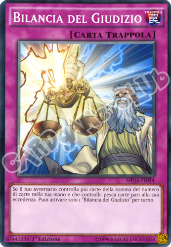 MP16-IT094 Bilancia del Giudizio comune 1a Edizione (IT) -NEAR MINT-