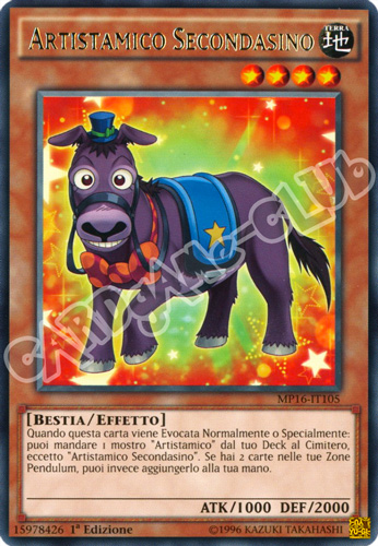 MP16-IT105 Artistamico Secondasino rara 1a Edizione (IT) -NEAR MINT-