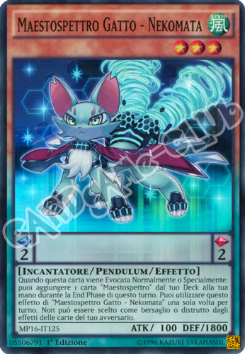 MP16-IT125 Maestospettro Gatto - Nekomata super rara 1a Edizione (IT) -NEAR MINT-