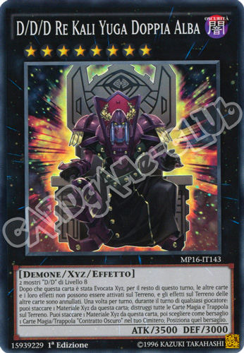 MP16-IT143 D/D/D Re Kali Yuga Doppia Alba super rara 1a Edizione (IT) -NEAR MINT-