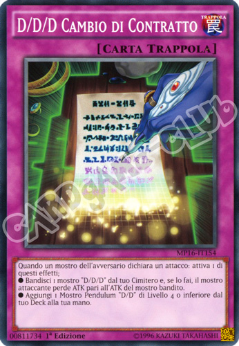 MP16-IT154 D/D/D Cambio di Contratto comune 1a Edizione (IT) -NEAR MINT-