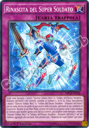 MP16-IT156 Rinascita del Super Soldato comune 1a Edizione (IT) -NEAR MINT-