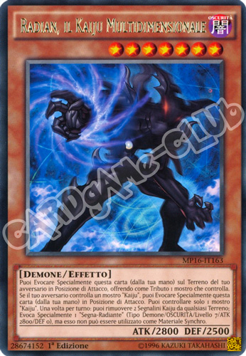 MP16-IT163 Radian, il Kaiju Multidimensionale rara 1a Edizione (IT) -NEAR MINT-