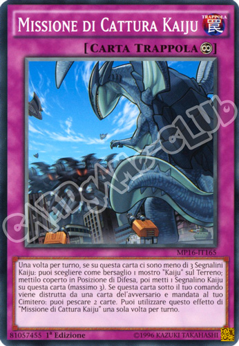MP16-IT165 Missione di Cattura Kaiju comune 1a Edizione (IT) -NEAR MINT-