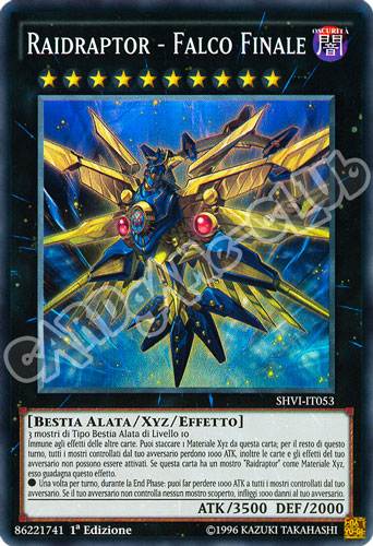 SHVI-IT053 Raidraptor - Falco Finale super rara 1a Edizione (IT) -NEAR MINT-
