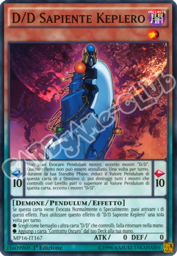 MP16-IT167 D/D Sapiente Keplero comune 1a Edizione (IT) -NEAR MINT-
