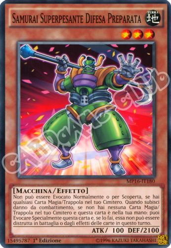 MP16-IT180 Samurai Superpesante Difesa Preparata comune 1a Edizione (IT) -NEAR MINT-