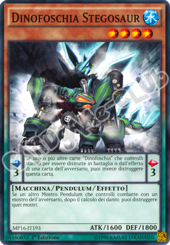 MP16-IT193 Dinofoschia Stegosaur comune 1a Edizione (IT) -NEAR MINT-
