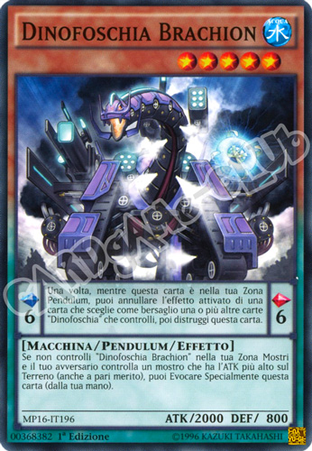 MP16-IT196 Dinofoschia Brachion comune 1a Edizione (IT) -NEAR MINT-