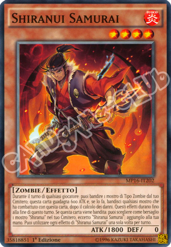 MP16-IT202 Shiranui Samurai comune 1a Edizione (IT) -NEAR MINT-