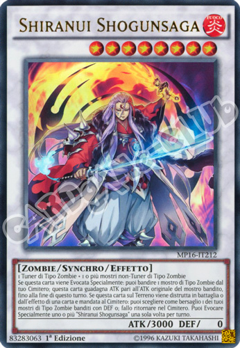 MP16-IT212 Shiranui Shogunsaga ultra rara 1a Edizione (IT) -NEAR MINT-