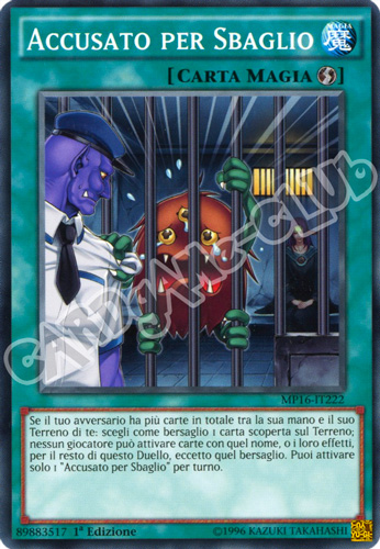 MP16-IT222 Accusato per Sbaglio comune 1a Edizione (IT) -NEAR MINT-