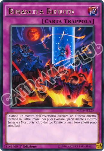 MP16-IT225 Rinascita Rifiuto rara 1a Edizione (IT) -NEAR MINT-
