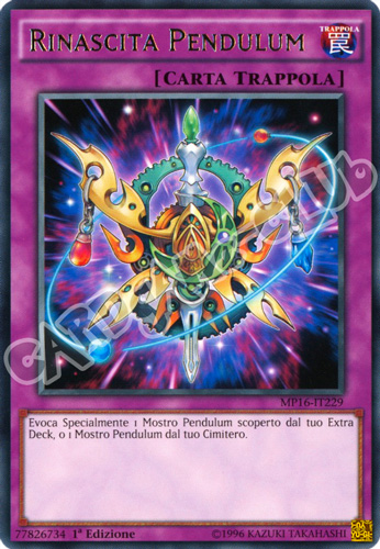 MP16-IT229 Rinascita Pendulum rara 1a Edizione (IT) -NEAR MINT-