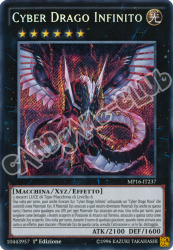 MP16-IT237 Cyber Drago Infinito rara segreta 1a Edizione (IT) -NEAR MINT-