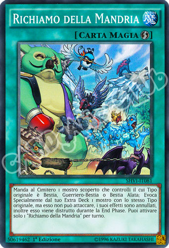 SHVI-IT081 Richiamo della Mandria super rara 1a Edizione (IT) -NEAR MINT-