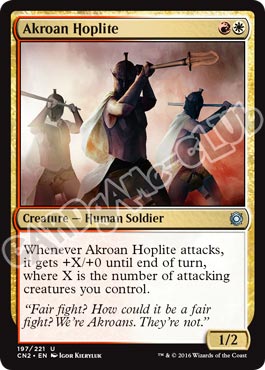 197 / 221 Akroan Hoplite non comune (EN) -NEAR MINT-