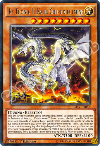 SHVI-IT087 Re Tuono, il Kaiju Colpodifulmine rara 1a Edizione (IT)  -GOOD-