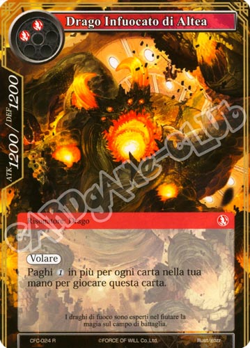 CFC1-IT024 Drago Infuocato di Altea rara normale (IT) -NEAR MINT-