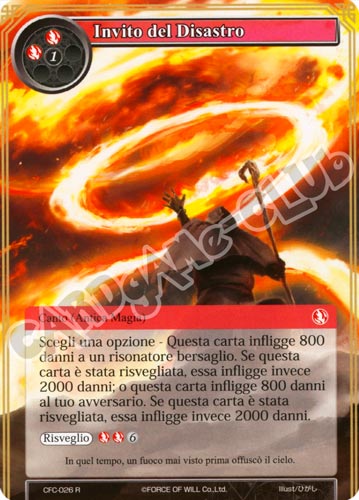 CFC1-IT026 Invito del Disastro rara normale (IT) -NEAR MINT-