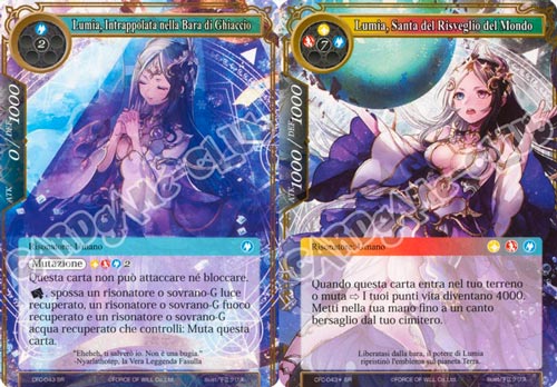 CFC1-IT043 Lumia, Santa del Risveglio del Mondo/Lumia Intrappolata nella Bara di Ghiaccio super rara normale (IT) -NEAR MINT-