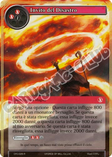 CFC1-IT026 Invito del Disastro rara parallel (IT) -NEAR MINT-