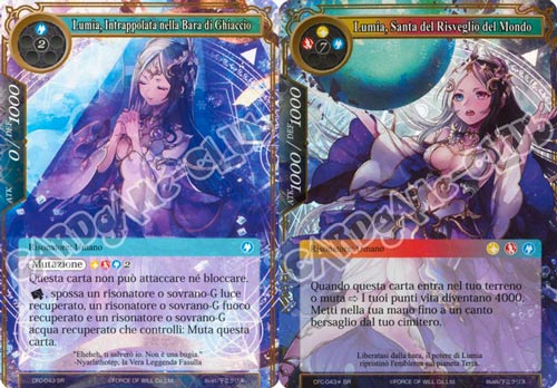 CFC1-IT043 Lumia, Santa del Risveglio del Mondo/Lumia Intrappolata nella Bara di Ghiaccio super rara parallel (IT) -NEAR MINT-