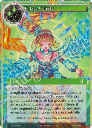CFC1-IT058 Folata Celeste rara parallel (IT) -NEAR MINT-