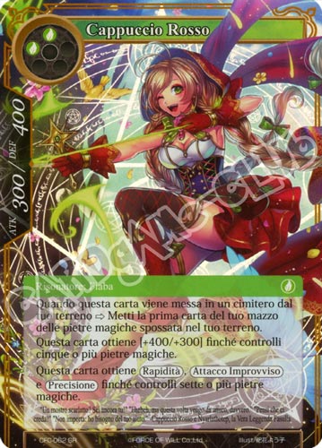 CFC1-IT062 Cappuccio Rosso super rara parallel (IT) -NEAR MINT-
