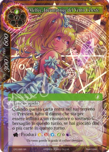 CFC1-IT065 Melfee, Incantatrice del Vento Celeste super rara parallel (IT) -NEAR MINT-