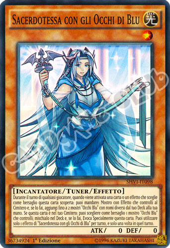 SHVI-IT098 Sacerdotessa con gli Occhi Blu super rara 1a Edizione (IT) -NEAR MINT-