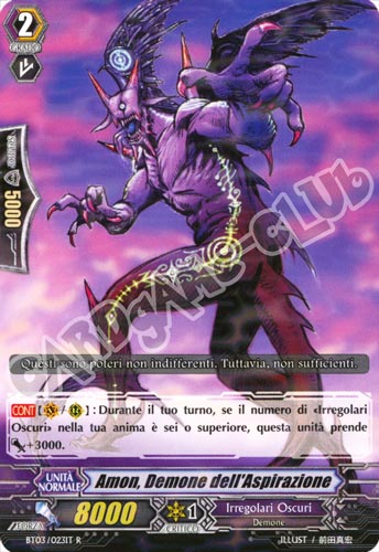 BT03-IT023 Amon, Demone dell'Aspirazione rara foil (IT) -NEAR MINT-