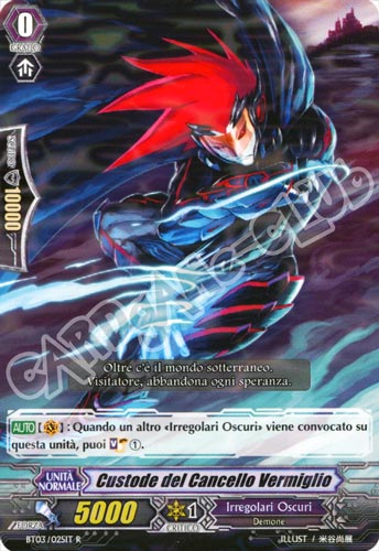 BT03-IT025 Custode del Cancello Vermiglio rara foil (IT) -NEAR MINT-