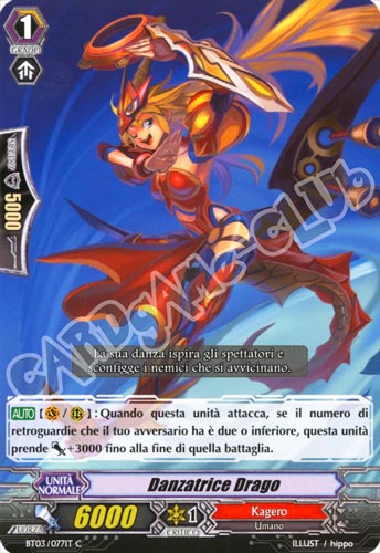 BT03-IT077 Danzatrice Drago comune normale (IT) -NEAR MINT-