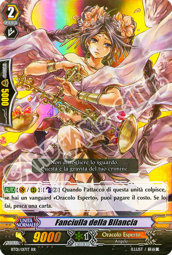 BT01-IT017 Fanciulla della Bilancia doppia rara foil (IT) -NEAR MINT-