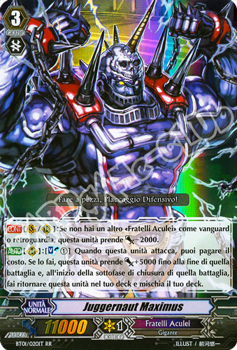 BT01-IT020 Juggernaut Maximus doppia rara foil (IT) -NEAR MINT-