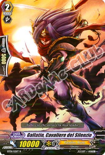 BT01-IT021 Gallatin, Cavaliere del Silenzio rara foil (IT) -NEAR MINT-