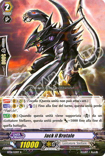 BT01-IT029 Jack il Brutale rara foil (IT) -NEAR MINT-