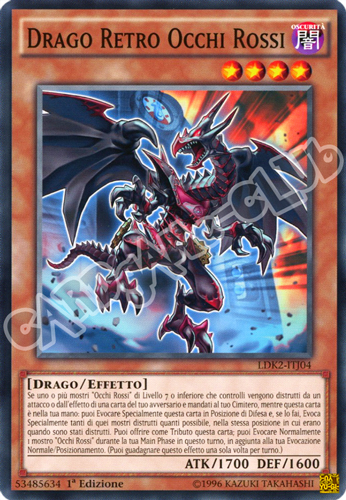 LDK2-ITJ04 Drago Retro Occhi Rossi comune 1a Edizione (IT) -NEAR MINT-