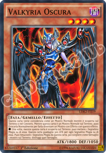 LDK2-ITJ19 Valkyria Oscura comune 1a Edizione (IT) -NEAR MINT-