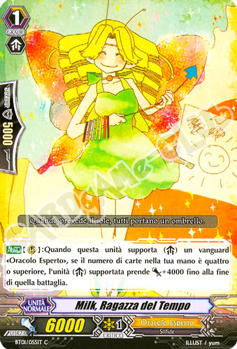 BT01-IT055 Milk, Ragazza del Tempo comune normale (IT) -NEAR MINT-