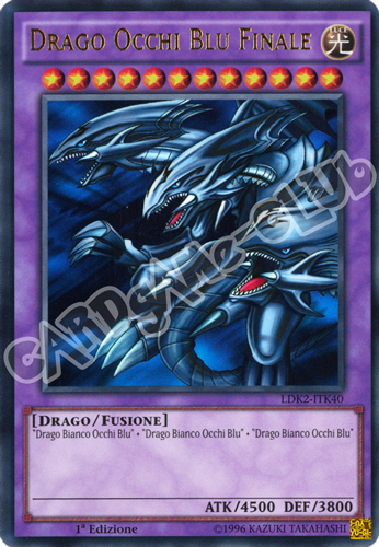 LDK2-ITK40 Drago Occhi Blu Finale ultra rara 1a Edizione (IT) -NEAR MINT-