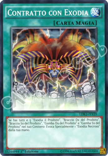 LDK2-ITY29 Contratto con Exodia comune 1a Edizione (IT) -NEAR MINT-