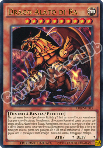 LDK2-ITS03 Drago Alato di Ra ultra rara Edizione Limitata (IT) -NEAR MINT-
